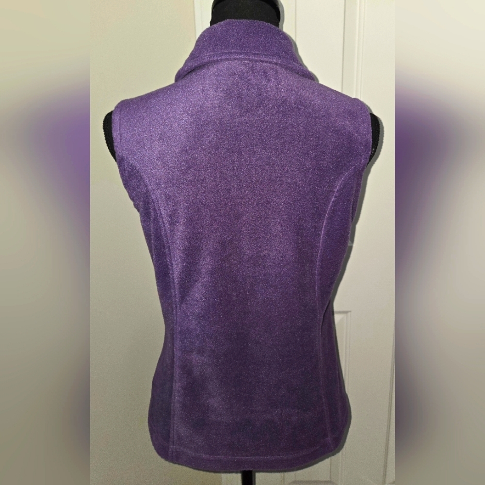 Columbia Women's Purple Fleece Vest - Picture 7 of 10